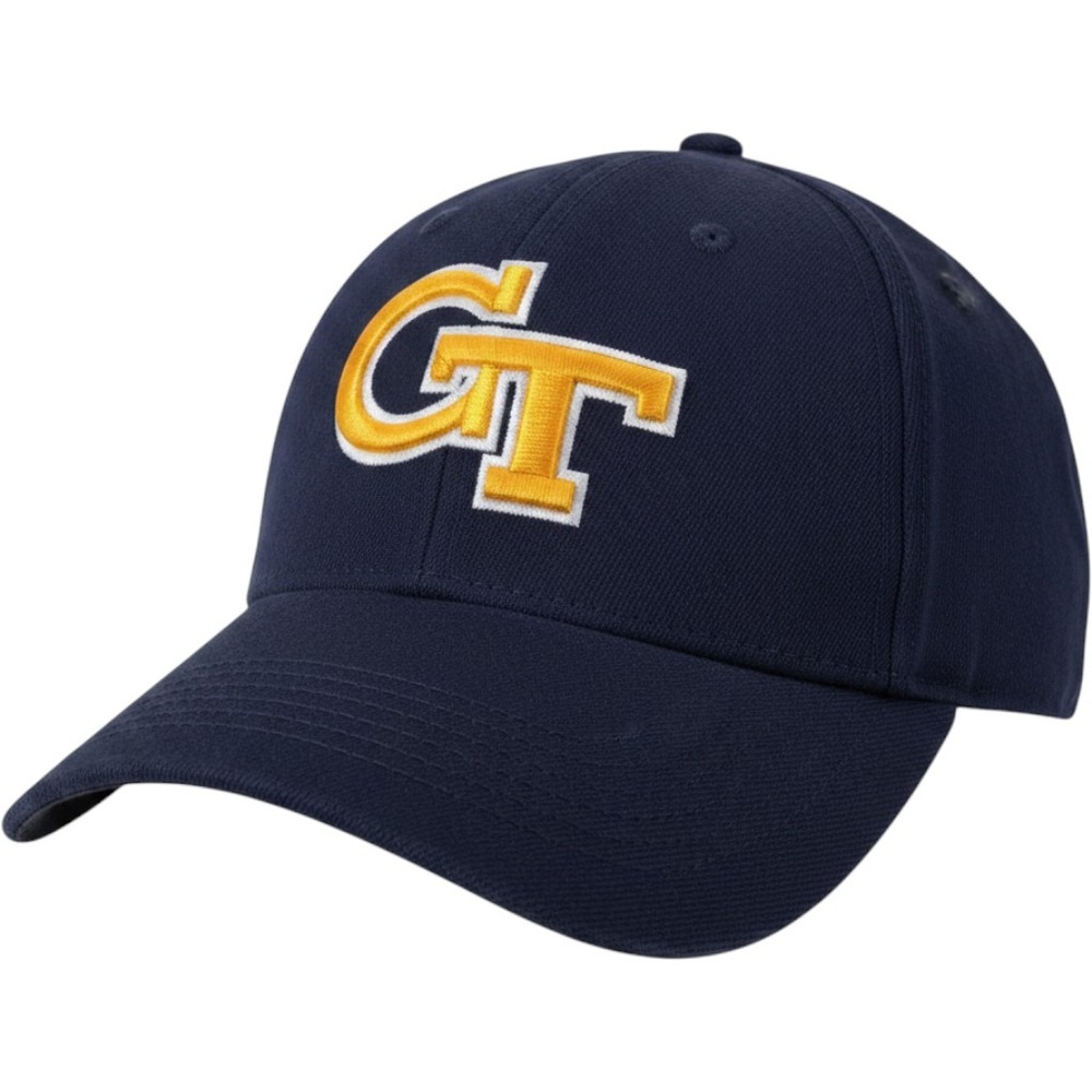Top of the World Georgia Tech Yellow Jackets One-Fit Hat Navy Blue Mens Cap GT